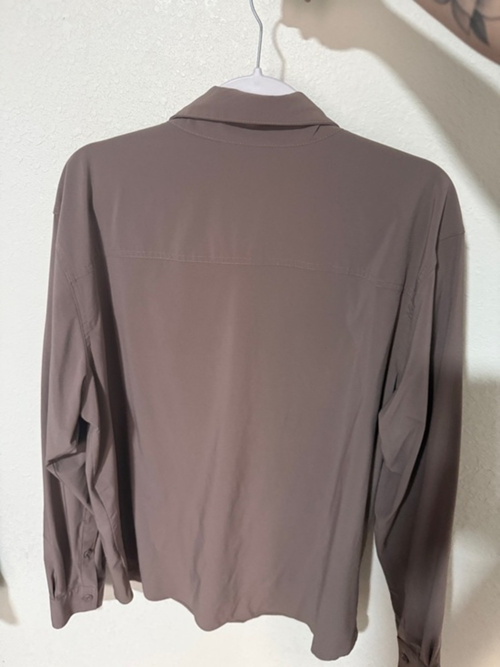 Columbia Men's Taupe Button-Up Long Sleeve Shirt